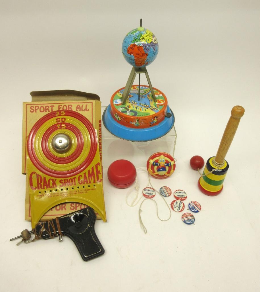 UNIQUE VINTAGE TIN TOY "ATOMIC-JET FLYING SAUCER" NEW OLD STOCK ONLY 7 REMAIN 